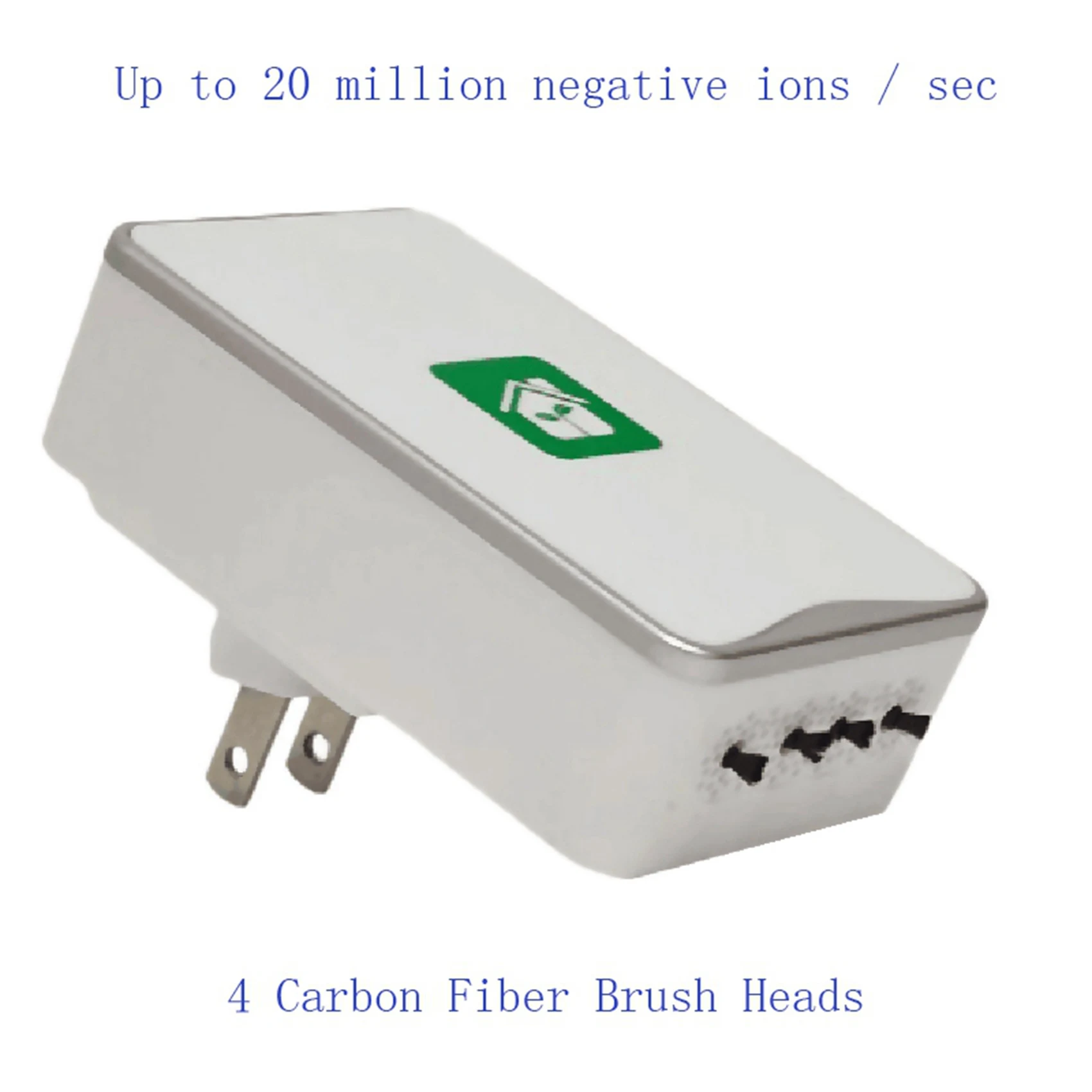 A005-3X Pluggable Air Purifier Negative Generator Filterless Ionizer Purifier Clean Allergens,Mold,Odors-EU Plug