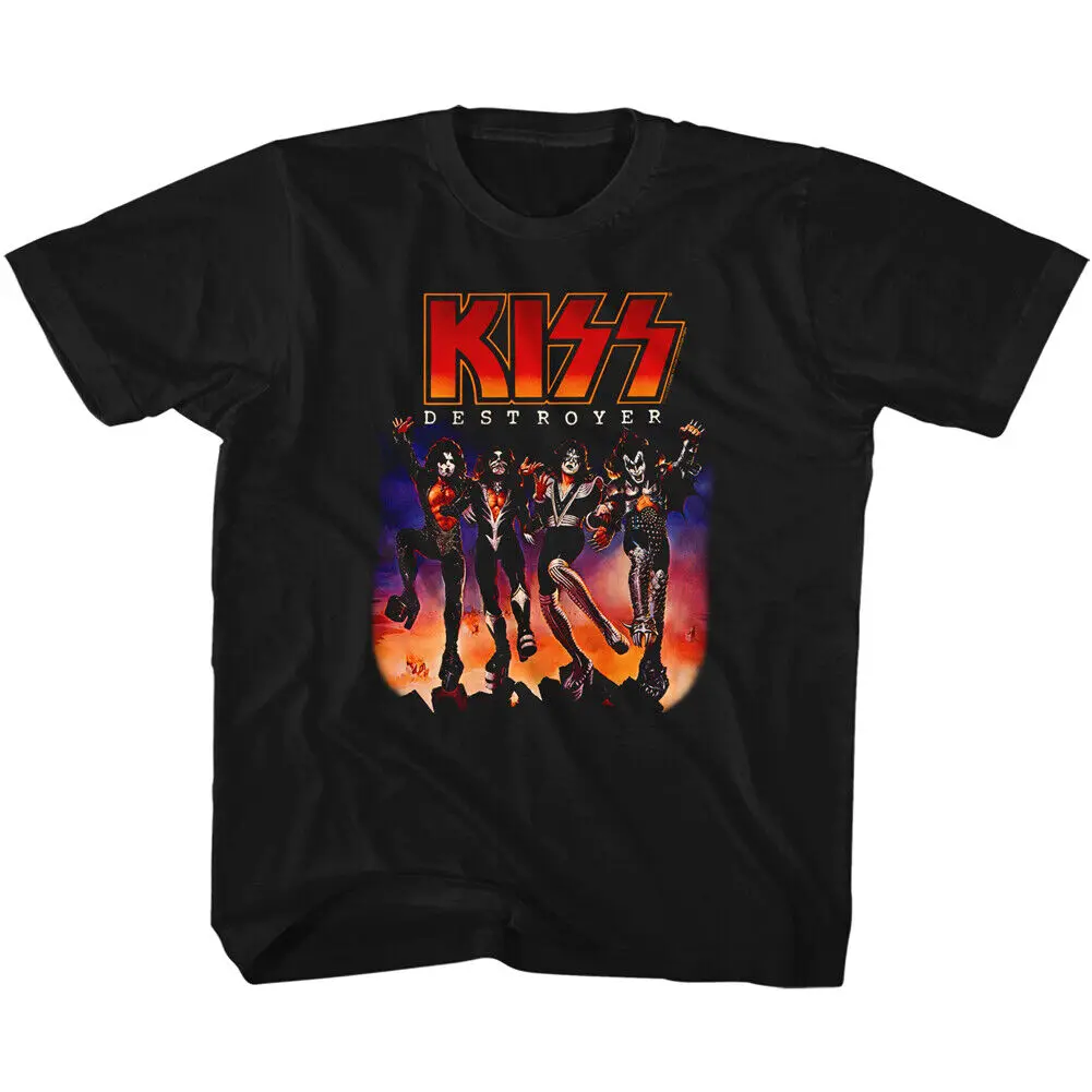 Kiss Destroyer Album Cover Youth T Shirt Rock Band Tour Music Merch