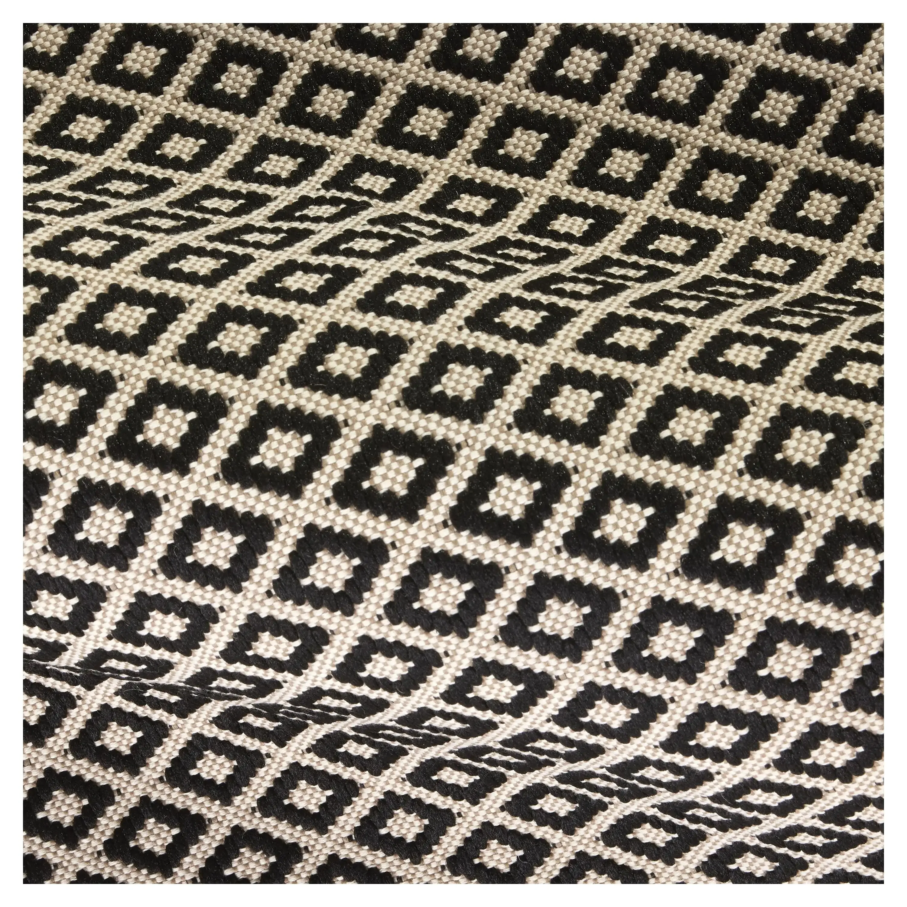 سجادة مطبخ داخلية من بيتر هومز آند جاردنز باللونين الأبيض والأسود، مقاس 20 × 34 بوصة، متينة 65% بولي بروبيلين و35% بوليستر