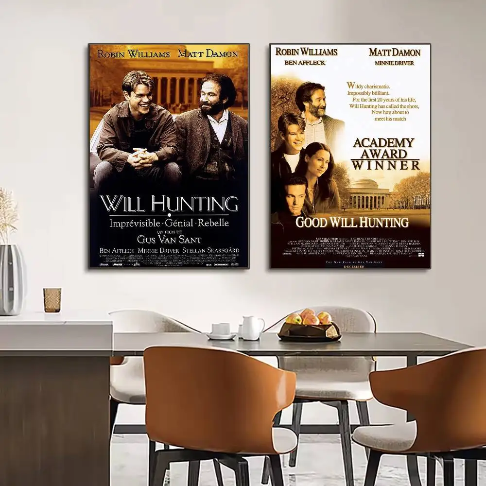 ملصق كلاسيكي ساخن لفيلم Good Will Hunting عالي الدقة جدار لزج مقاوم للماء لغرفة المعيشة المنزلية وغرفة النوم والديكور الجمالي