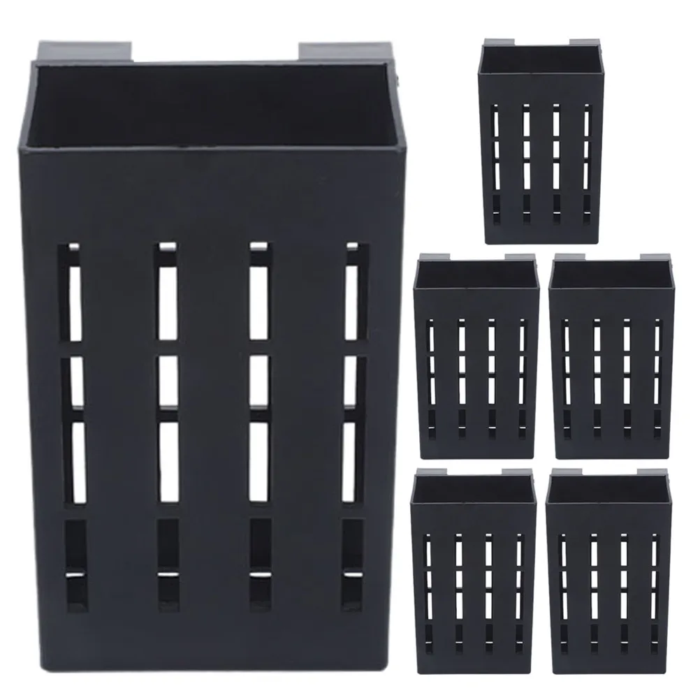 6pcs Water Grass Plant Holder Plastic Aquarium Hanging Pot For Aquatic Plants Healthy Growth Durable Fish Tank Supplies
