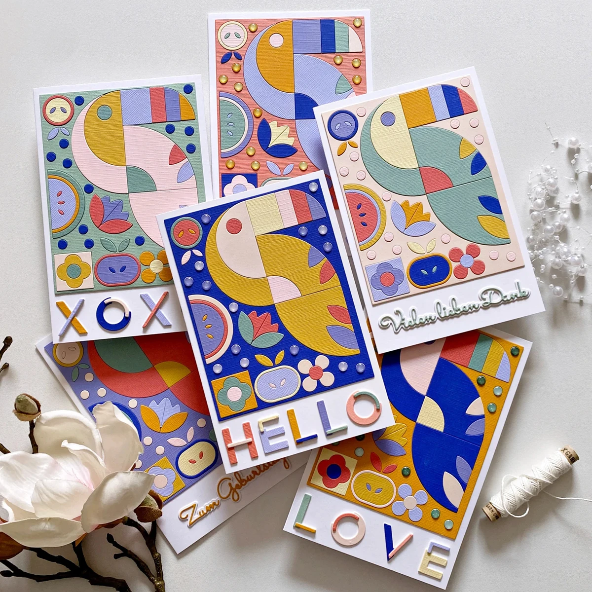 Addycraft-قوالب قطع معدنية لسجل القصاصات ، مجموعة قوالب خلفية الطوقان التجريدي ، سكين حرفي ، استنسل لكمة القالب