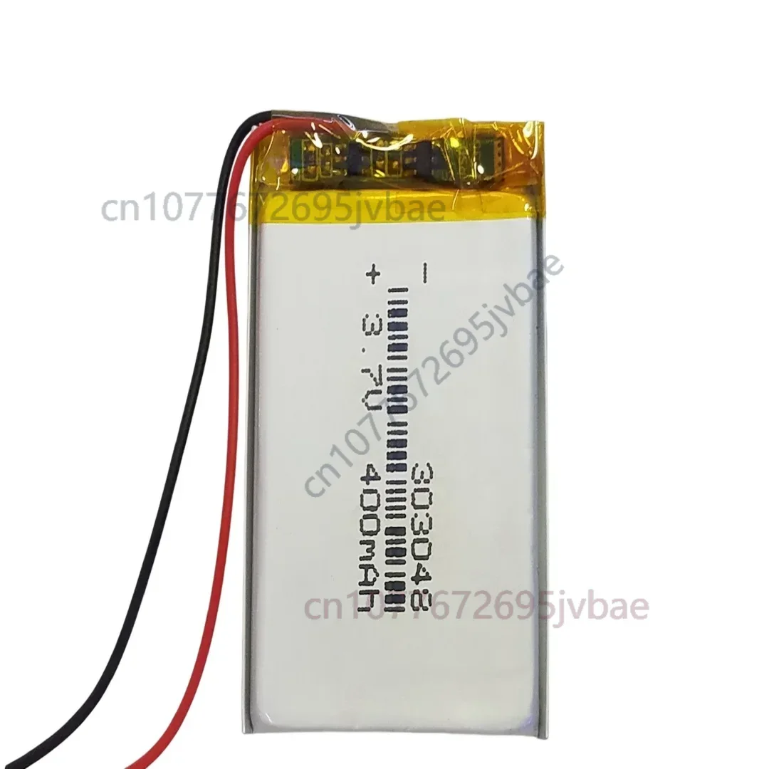 Replacement 303048 400mAh Battery for Dash Cam Bluetooth Speaker, Compatible 303050 303055 303548
