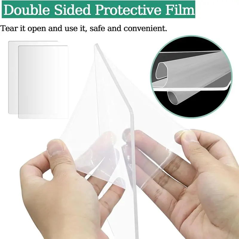 J1UL1N 6 Pieces Clear Acrylic Cutting Pads 8.7 X 6.1 Inches Clear Cutting Plate Acrylic Cutting Pads For Embossing Crafting
