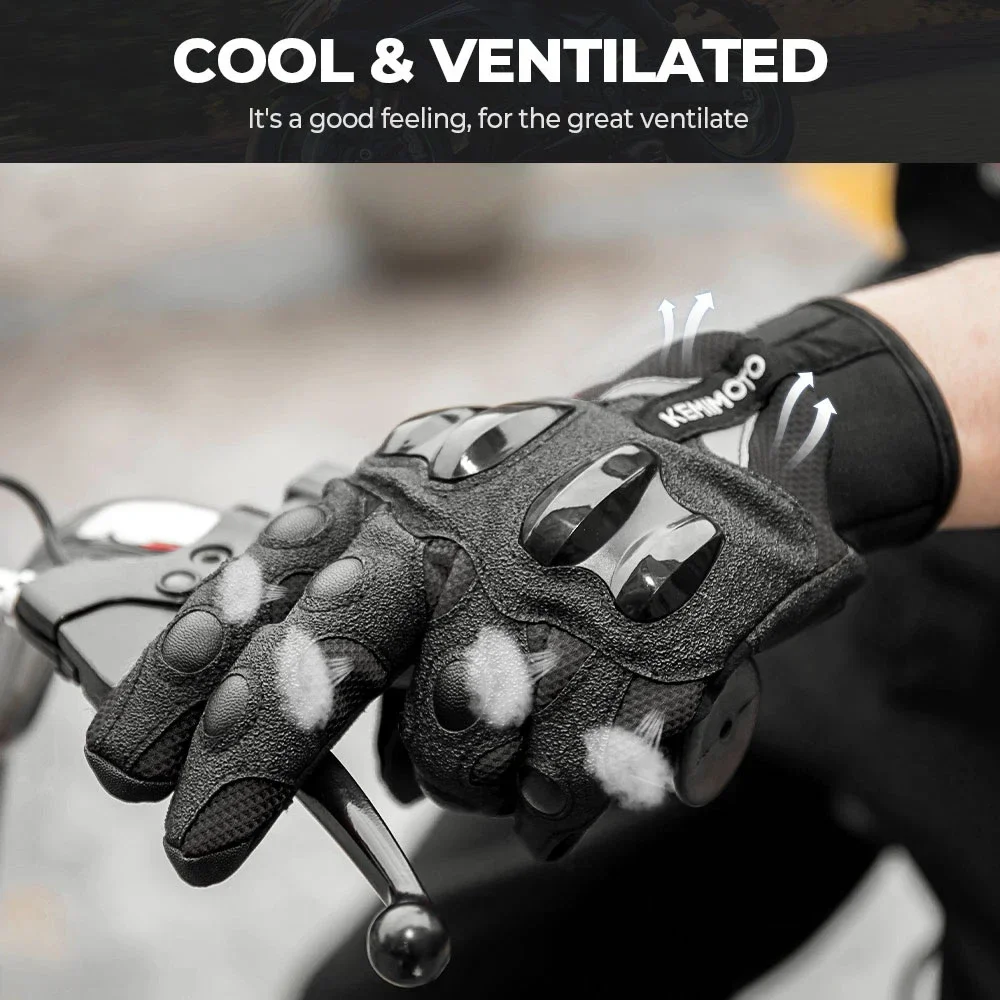 KEMiMOTO Men Motorcycle Gloves Cycling Mountain Bike Guantes Motocross Luvas Touch Screen Moto Gloves Men Spring Summer - Image 5