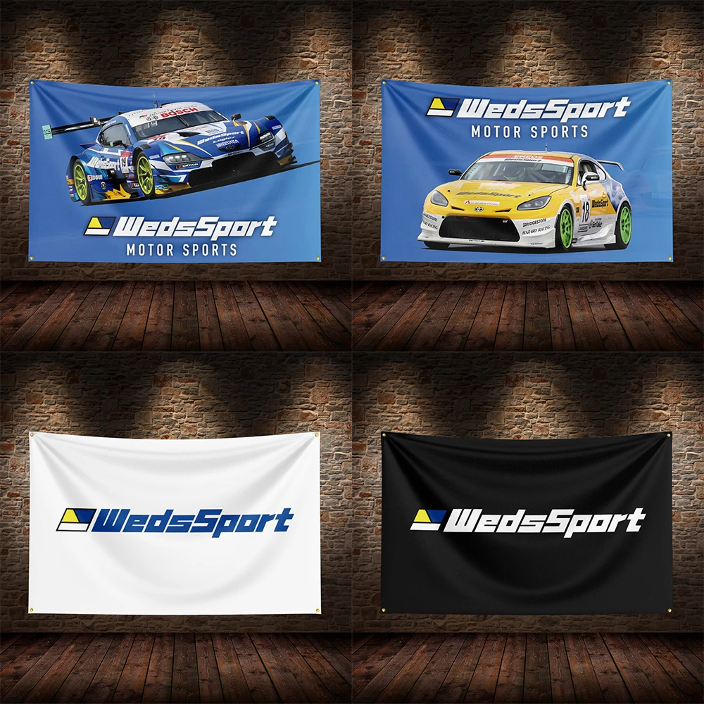 

3x5 Ft W-WedsSports'pexis'pexis Racing Flag Polyester Printed Cars Flags for Room Garage Decor