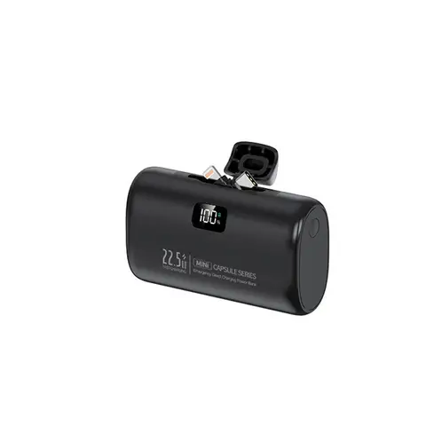 Mini Power Bank 10000mAh 2 em 1 Display Digital Carregador Portátil de Carregamento Rápido Bateria Externa para iPhone Xiaomi Samsung Huawei