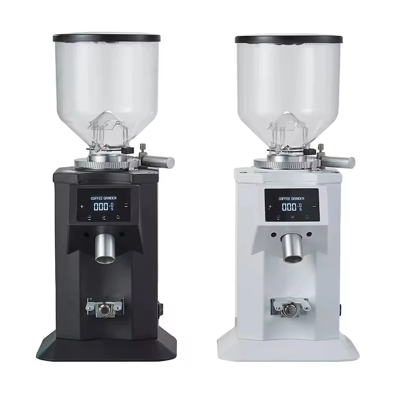 Professional Commercial Automatic Coffee Bean Grinder Machine Large Capacity Adjustable Electric Espresso Burr Mill