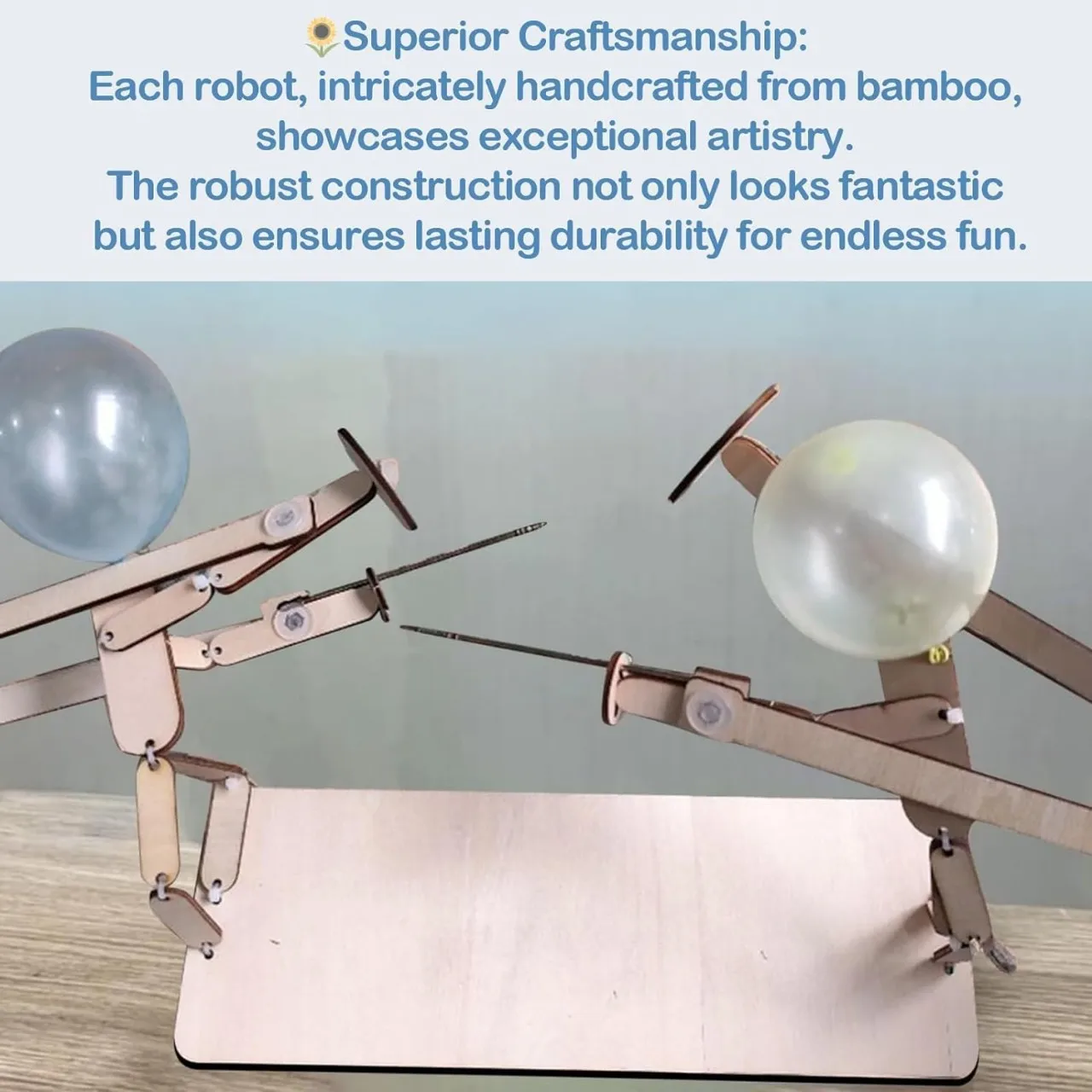 Nuevo globo de bambú para hombre, versión gruesa de batalla, marionetas de esgrima para hombre de bambú, juego de batalla para 2 jugadores, Whack A Balloon Party Home
