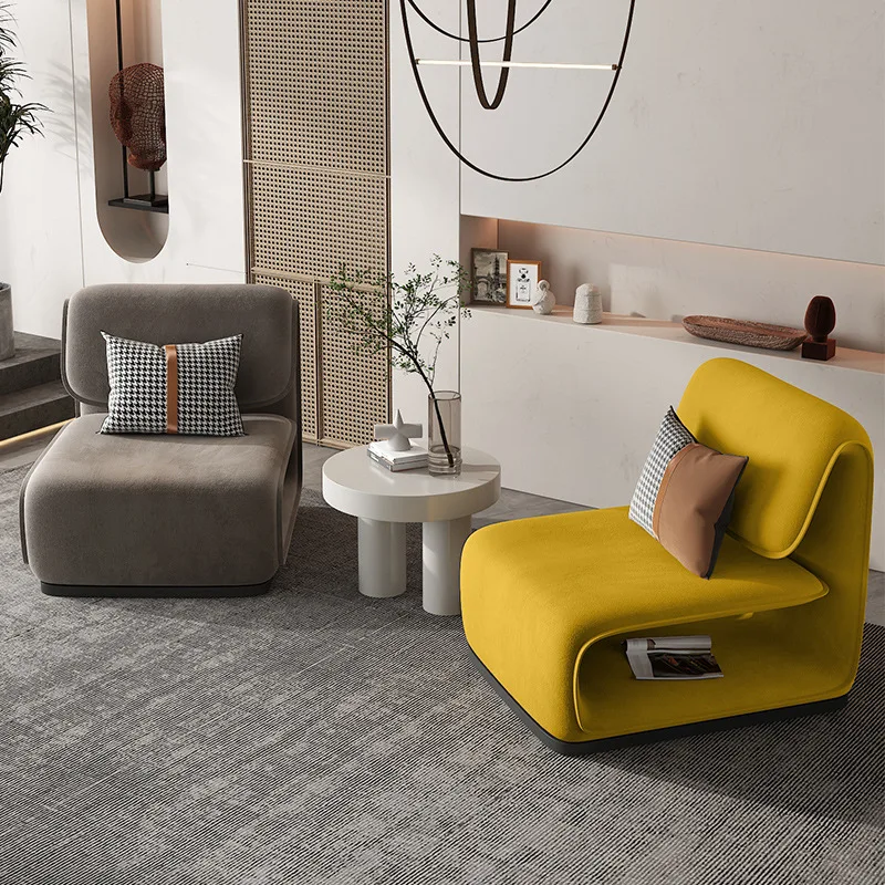 Nordic modern minimalist creative living room small apartment room technology cloth square fabric sofa