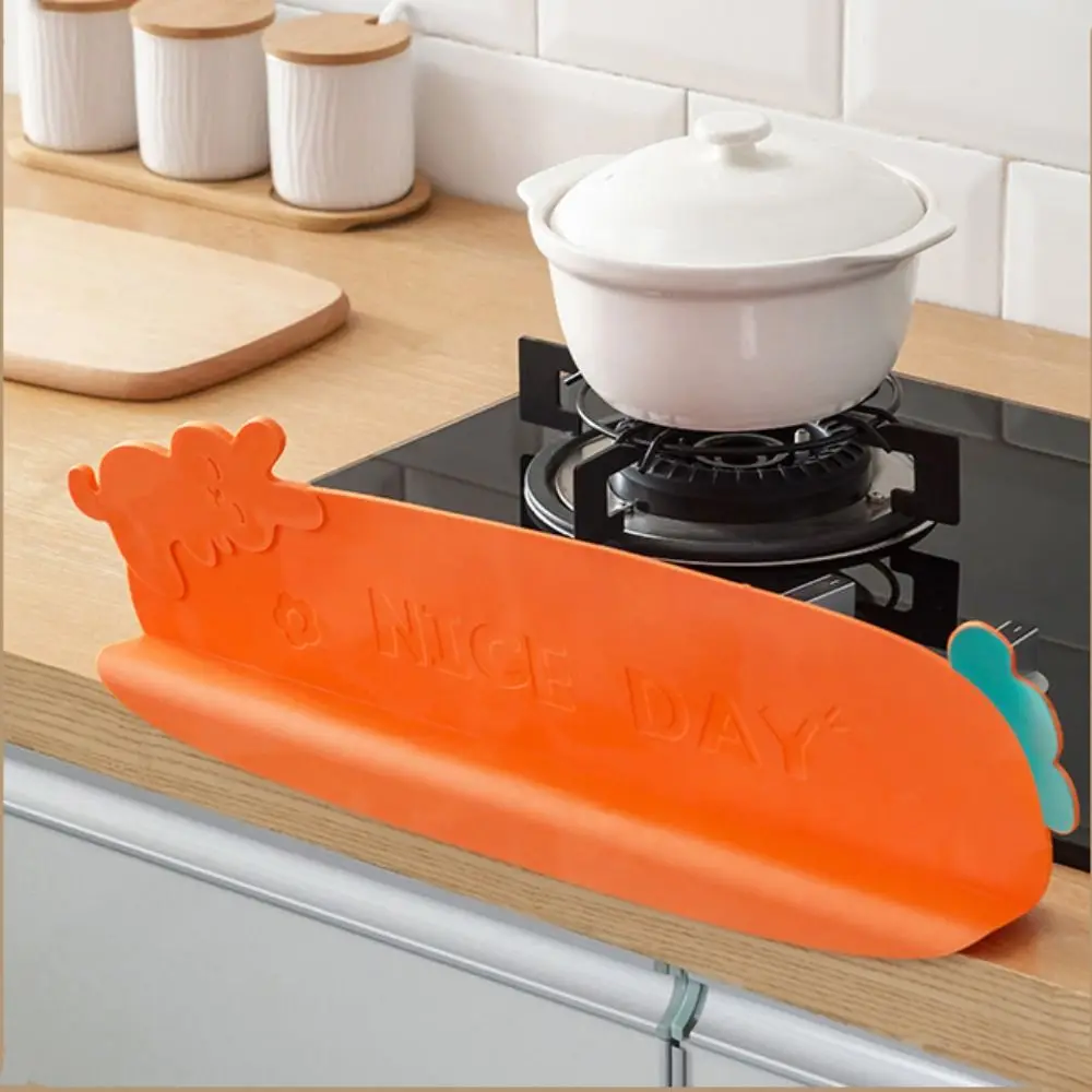 

Silicone Kitchen Water Baffle Reusable Anti-splash Sink Splash Guard Practical Soft Water Blocking Board Sink Partition