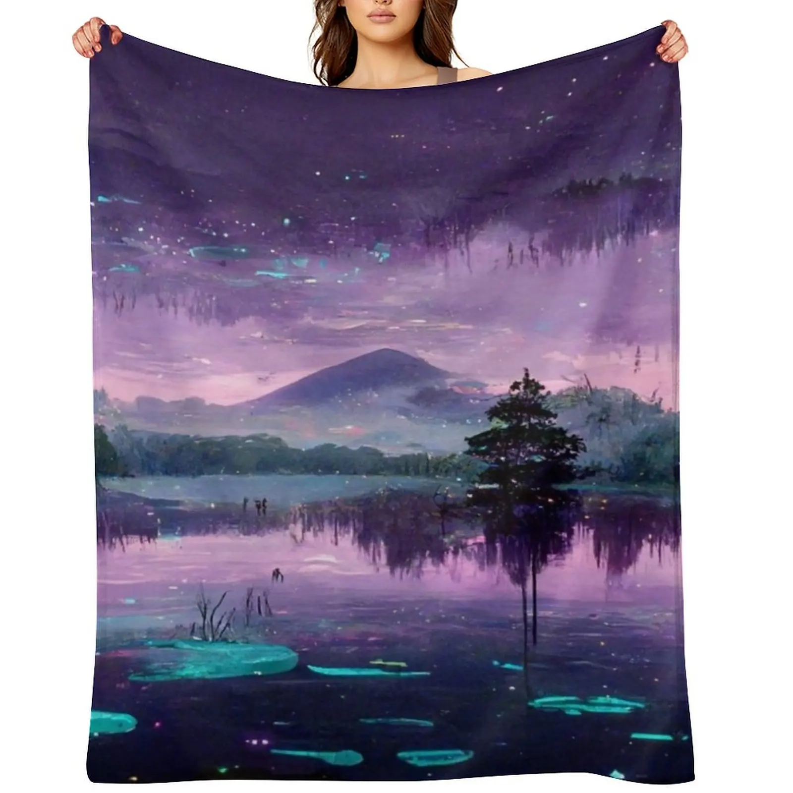 

Fantasy Forest Throw Blanket christmas decoration Decorative Beds Thermals For Travel Sofas Blankets