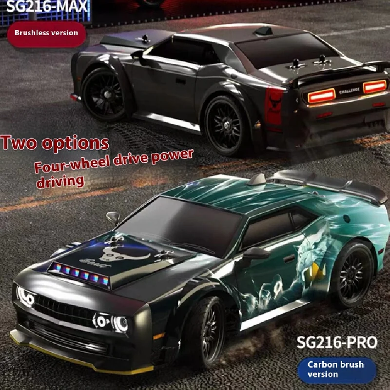 Sg216 Max 1:16 Bürstenloses RC-Driftauto mit LED 70 km/h oder 40 km/h 4wd Hochgeschwindigkeits-Renn-RC-Auto Monstertruck für Kinder als Geschenk