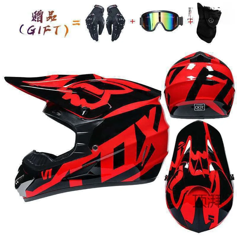 Send 3 pieces gift motorcycle helmet children off-road helmet bike downhill AM DH cross helmet capacete motocross casco