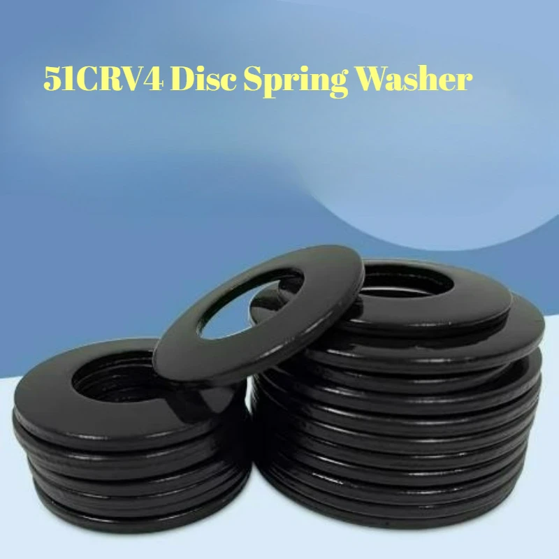 1-10pcs 51CRV4 Disc Spring Gasket OD 25mm~63mm ID 12.2mm~31mm Shock-absorbing Butterfly Spring Laminated Spring
