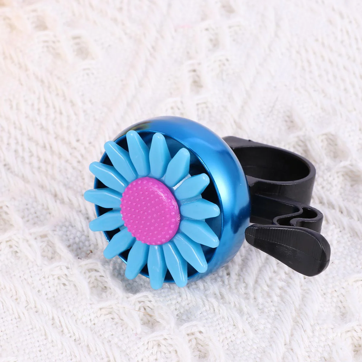 Sunflower Shaped Bike Bell 2.2cm Diameter Handlebar Ringer Horn for Kids Children Foldable Cruiser Bicycles Easy Install Clear