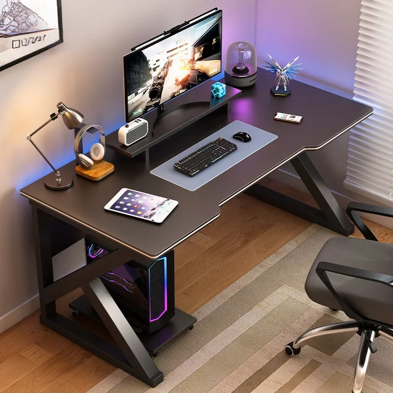 Computer desk Desktop simple e-sports table and chairs Home desk Student writing desk Bedroom
