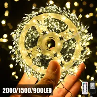 LED Firecracker String Lights EU/US DC Power Remote Control Halloween Garland Fairy Light for Wedding Party Christmas Decoration