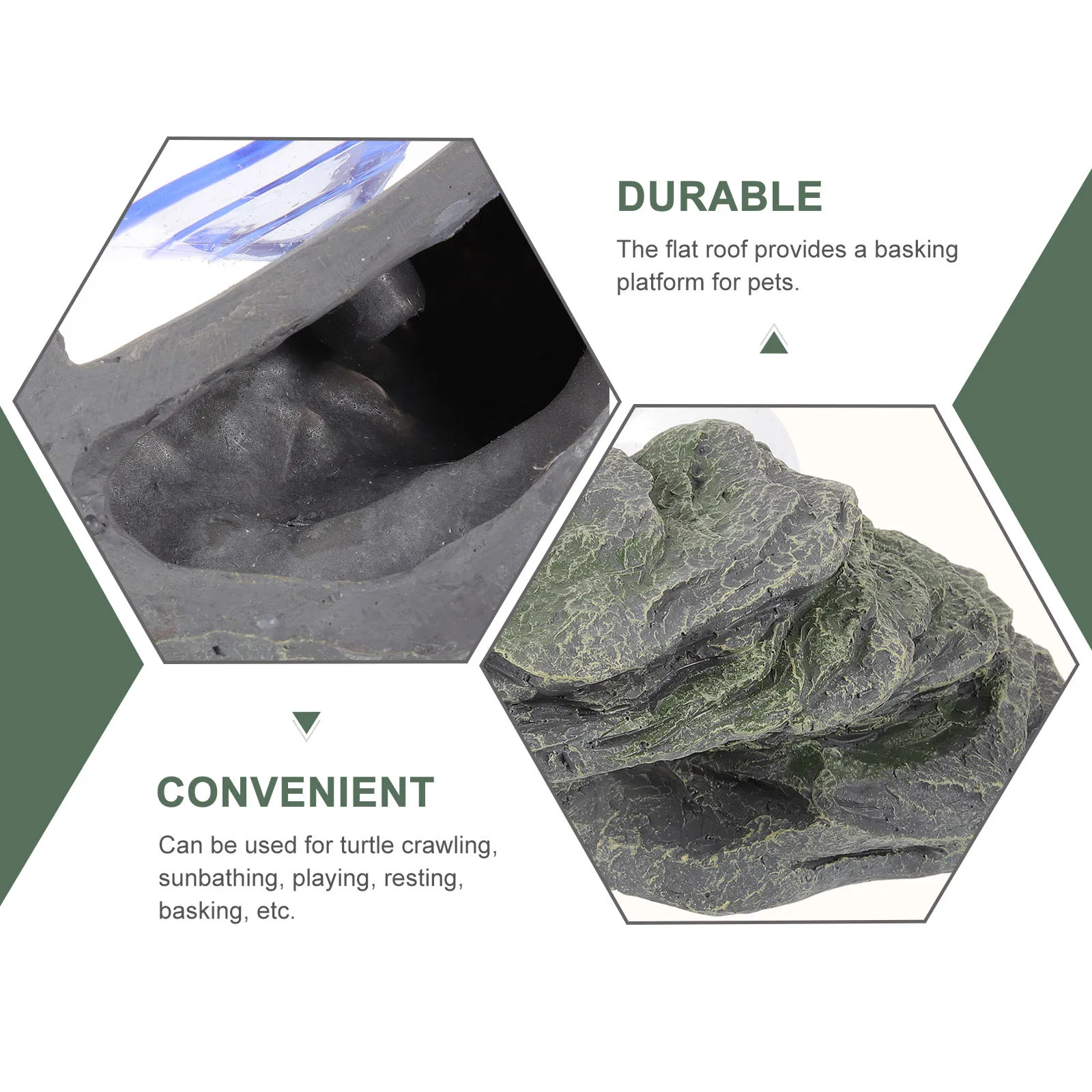 

Large Turtle Basking Platform Simulation Reptile Sunbathing Rock for Aquarium Tank Decor Climbing Ramp Pet Play Rest Area