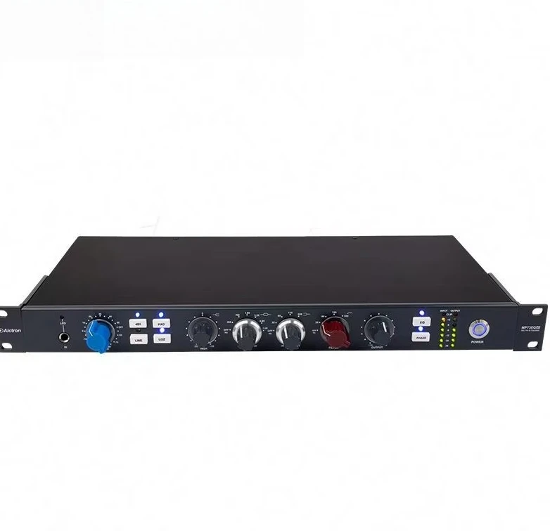 Alctron MP73EQV2 Professional Recording Microphone Amplifier Mic AMP With EQ Digital 1U Audio Transformer Gain Noise Reduction