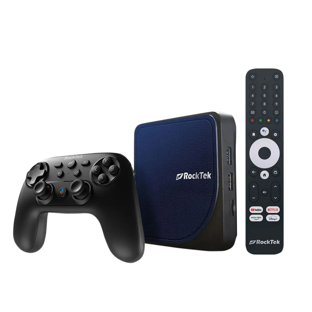 RockTek RTX5000 AndroidTV12 StreamBox Net&Google Certified AmlogicS905X4K Support DTS&Audio Dolby Vision Atmos Wifi6 BT5 ATVBox