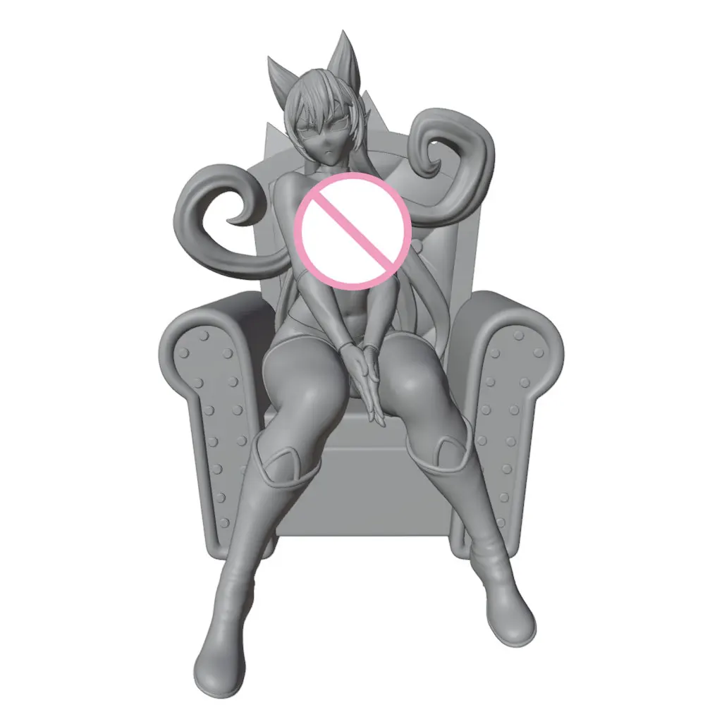 75mm100mm120mm150mm Anime Character Statue GK Miniature 3D Printed Gray Model Figurine DIY Doll Model Unassembled And Unpainted