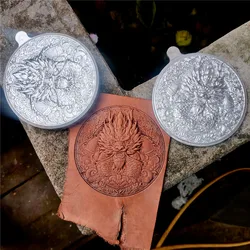 3D Dragon Design Leather Emboss Mold Aluminum Alloy Stamp Metal Stamping Tool Cold Pressing Stamps Shaping Molds Dragon Head