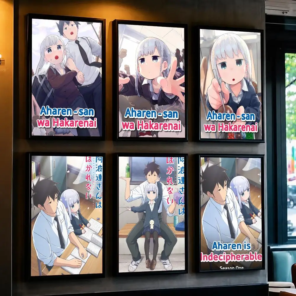 anime A-Aharen-san wa Hakarenai-I Poster Removable Wall Sticker for Home Cafe Bar Office Interior Decor