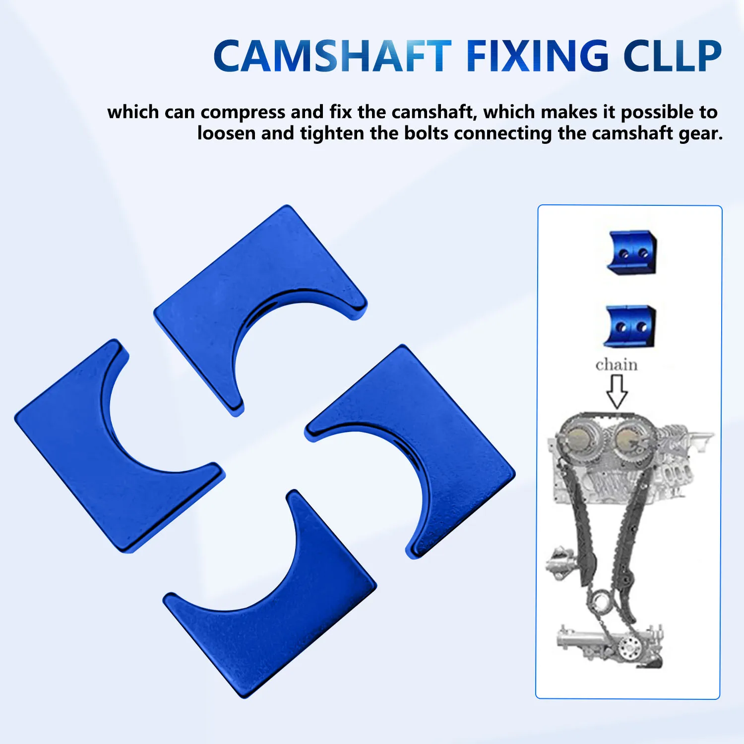 Camshaft Lock Alignment Kit Steel Engine Timing Tool Kit for Mercedes Benz M133 M270 M274 Camshaft Lock Alignment Timing Kit