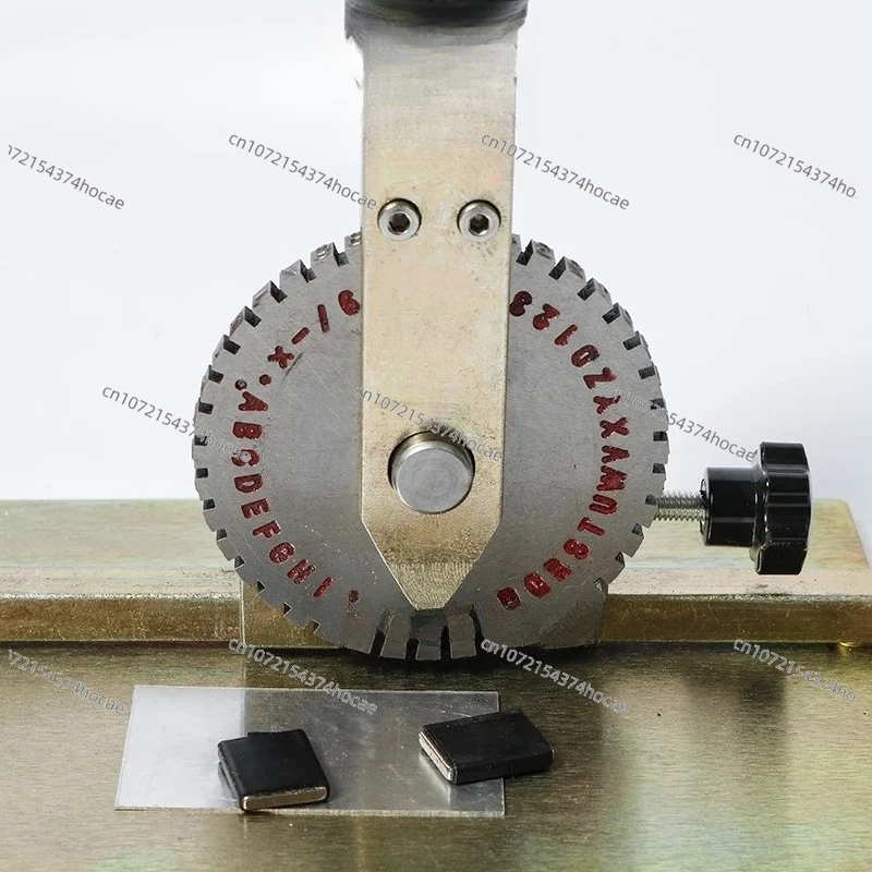 Manual metal stamping and marking machine, indentation machine, metal plate stamping and embossing machine, 6mm letter printing