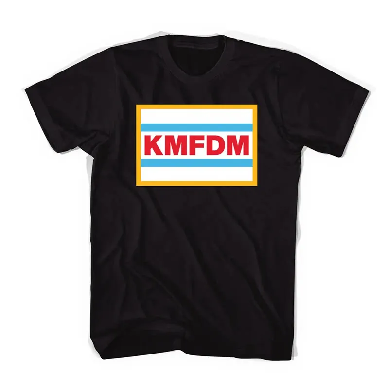 Best KMFDM German Band Industrial Metal Rock American Retro Era High Street Men's and Women's T-shirts Short Sleeves