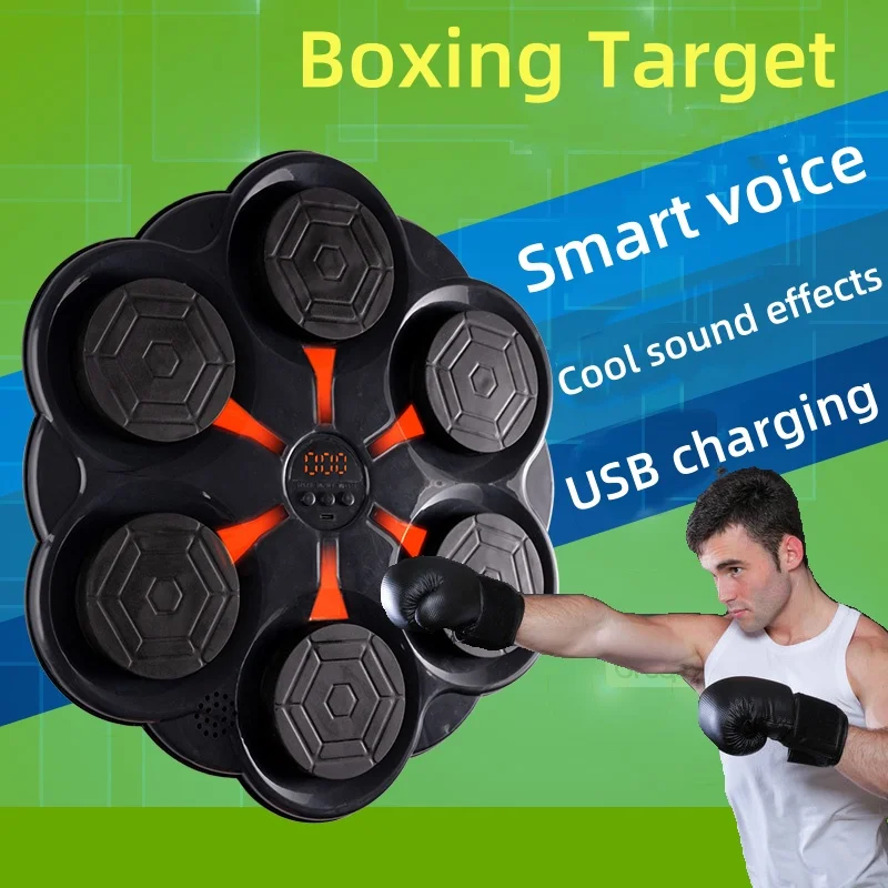 Smart Bluetooth Music Boxing Target Adult Home Fitness Electronic Boxing Wall Target Training Music Boxing Machine For Children