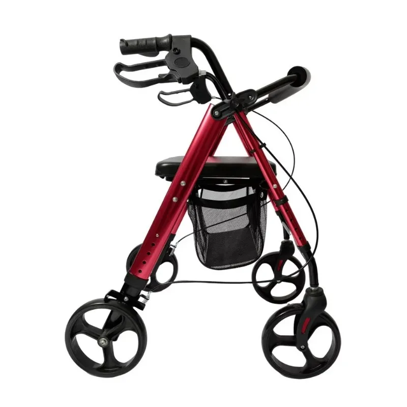 

2025 Adult Rollator Walker for Adults Mobility Lightweight Walking Aids for Seniors Rehabilitation Device Frame for Disabled