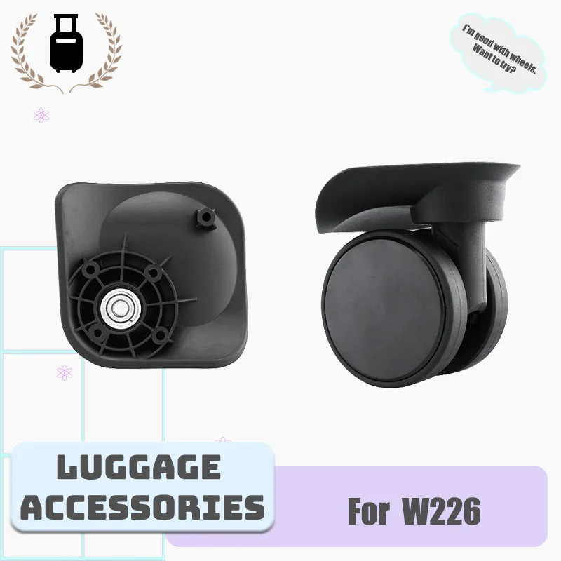 For W266 Noise-Free 360° Rotating Luggage Wheel Replacement Kit Durable Material Wheels Luggage Repair Accessories