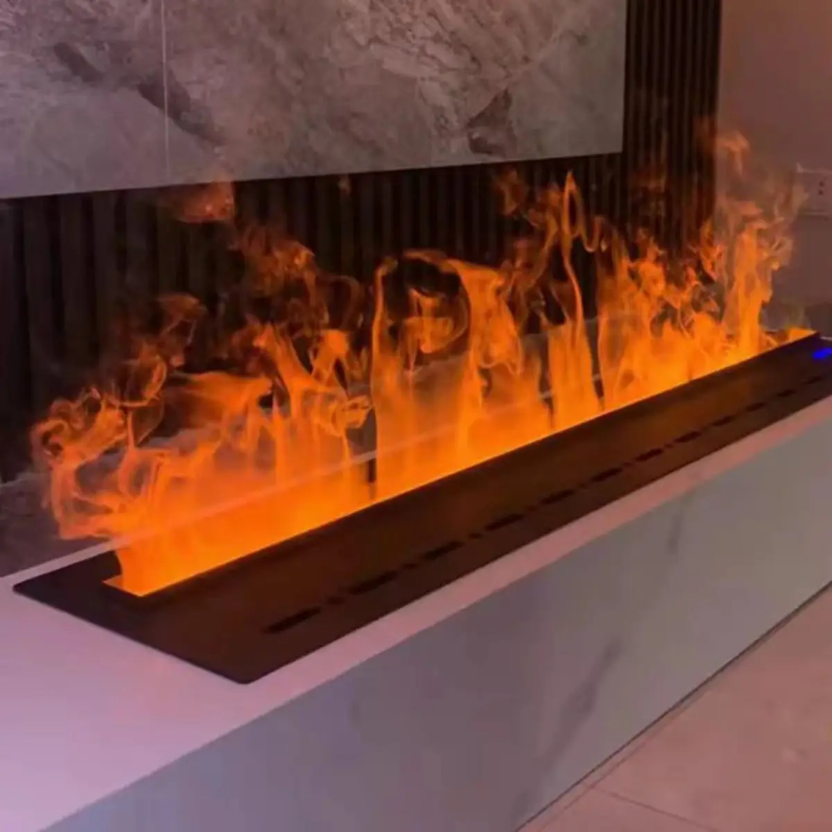 Fireplace Factory Direct Remote Control And App Control 64 Color LED Flame Indoor Humidifier 70-300cm 3D Water Fireplace