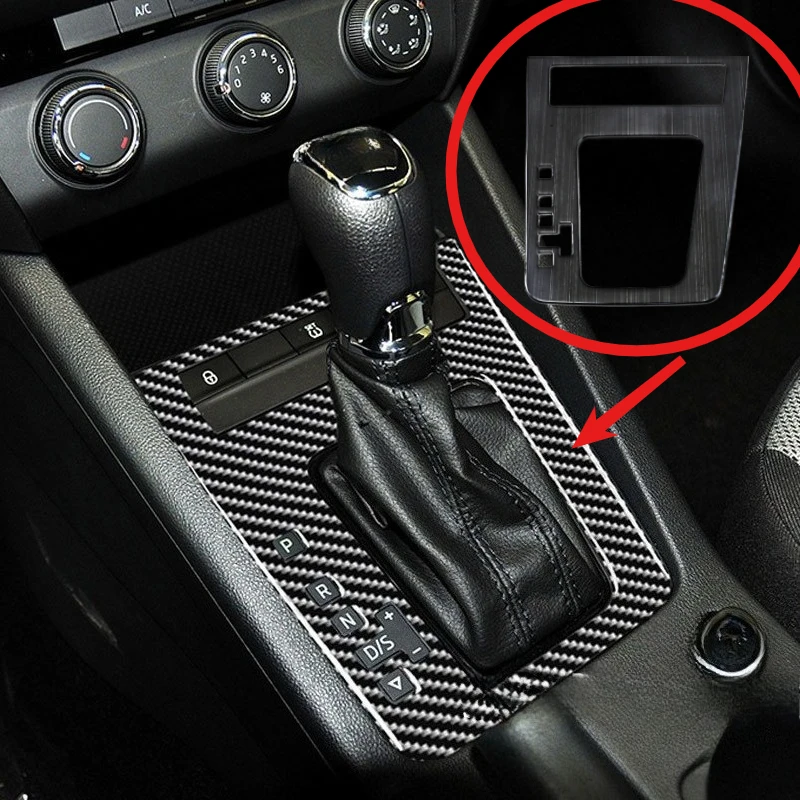 

1PC Car Gear Shift Panel Cover Replacements Interior Mouldings for Skoda Octavia/RS 2015-2019 Auto Sticker Stainless Steel