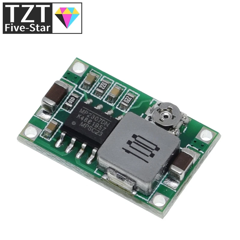 TZT 1/5/10PCS RC Airplane Module Mini 360 DC Buck Converter Step Down Module 4.75V-23V to 1V-17V LM2596 2A 17x11x3.8mm