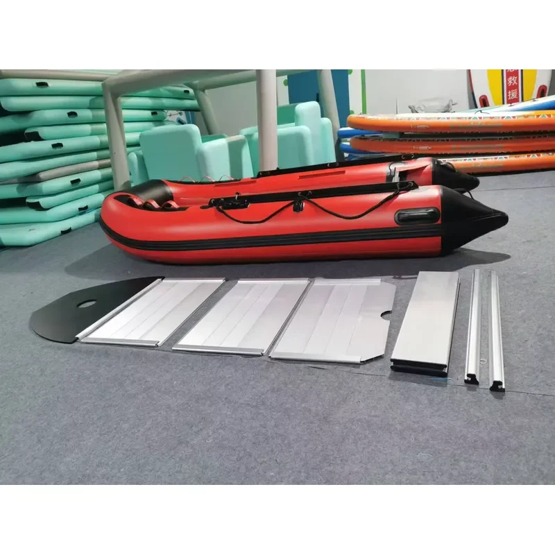 3M Inflatable Rescue Boat 4 Person Heavy Duty PVC Raft for Flood Emergency Motor Compatible Durable Long Distance Watercraft