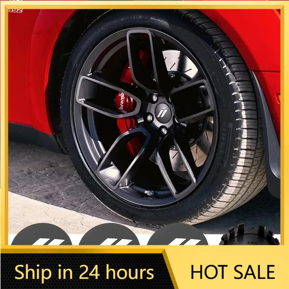 4pcs x 63mm Car Logo Wheel Center Hub Caps Rim Cover Emblem Sticker for Dodge Charger Challenger Hell Cat SRT for Chrysler 300C
