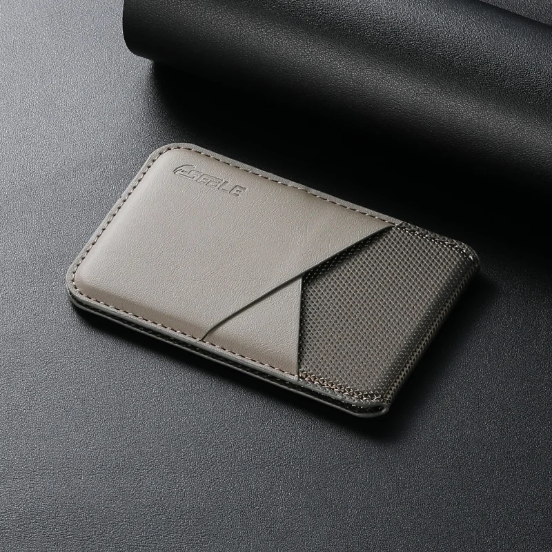 Luxury PU Leather For MagSafe Magnetic Card Holder RFID Anti-Skimming Wallet Card Case For iPhone Samsung Galaxy Phones
