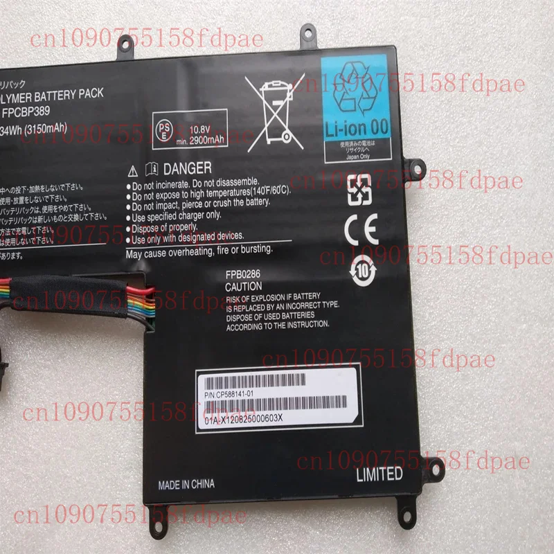 FPCBP389 FPB0286 E. 236872 FMVNQ8PE CP 588141 -01 بطارية الكمبيوتر المحمول 10.8V 34Wh 3150mAh لأجهزة Fujitsu Stylistic IfeBook Q702 اللوحية #3
