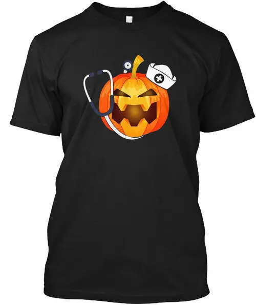 

Nurse Pumpkin Halloween T-Shirt Made in the USA Size S to 5XL