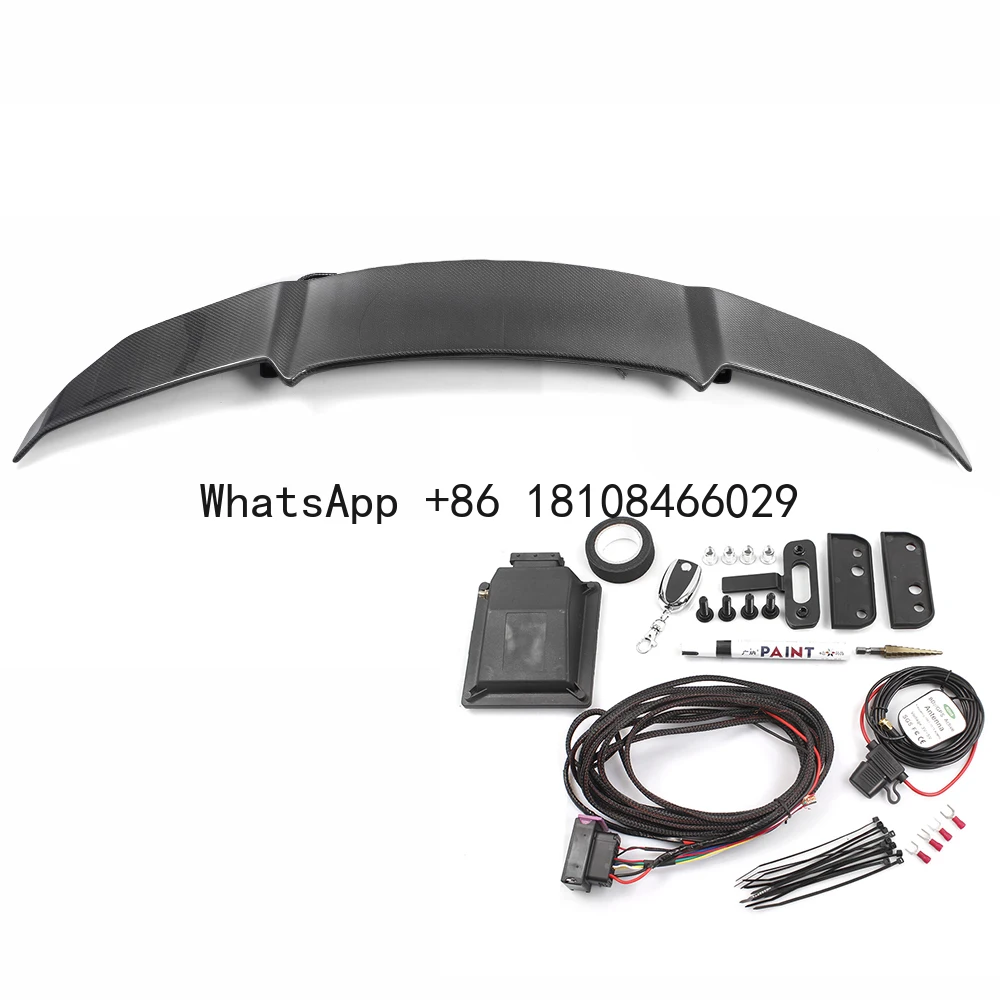 

Universal Automatic Electric Carbon Fiber Rear Trunk Tail Boot Car Spoiler with LED for Honda Civic