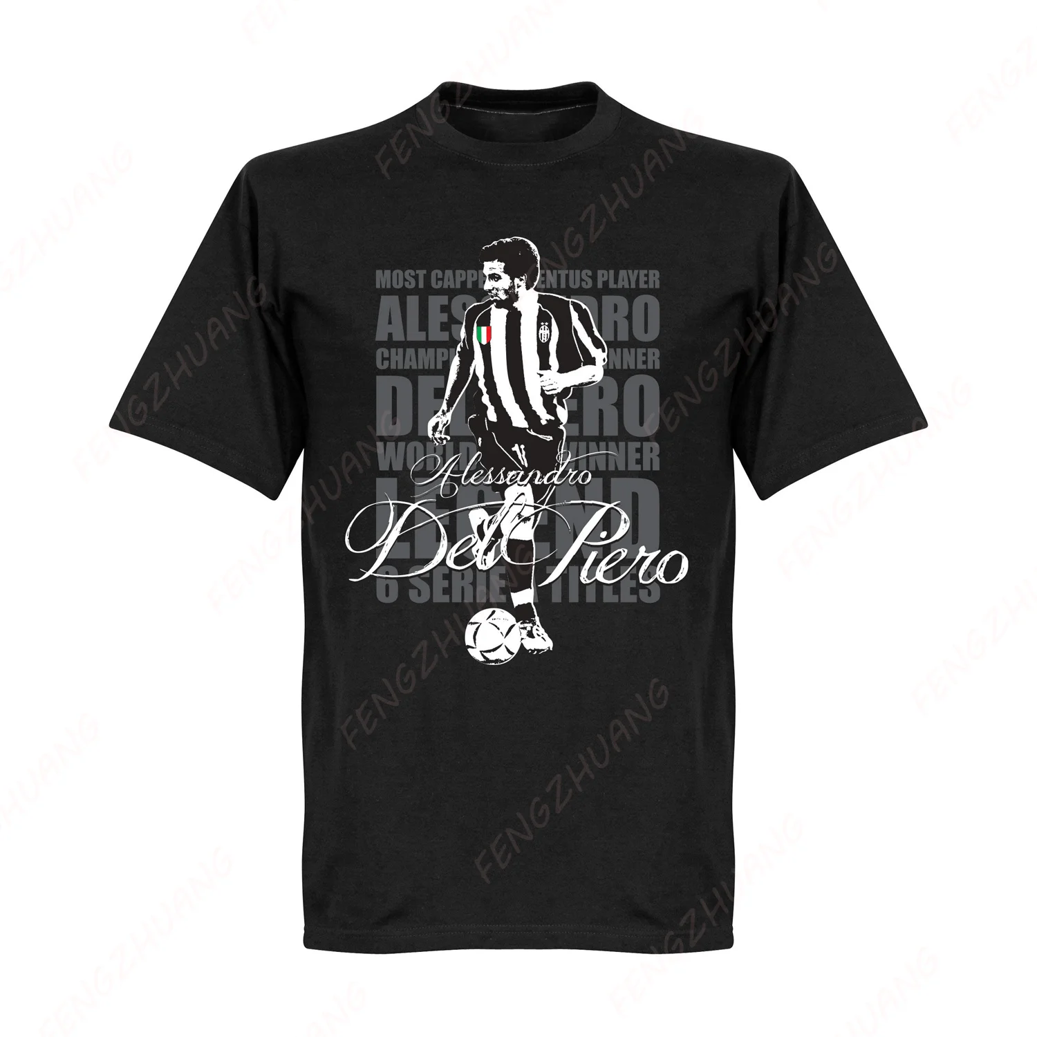 Del Piero Legend T-Shirt New Summer unisex Cotton Tops Jersey Casual Ventilate Loose Tee Hot Sale Faddish Comfortable Jersey