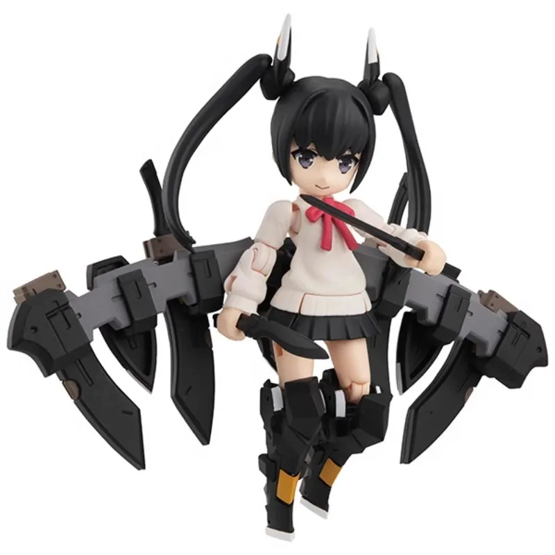 In Stock Original Genuine MegaHouse DESKTOP ARMY Ne 345d Heavily Armed High School Girl Series Fifth Assemble Model 8cm