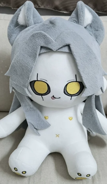 Game The Freak Circus 40cm Sitting Plush Toy Stuffed Doll Pierrot Cute Cotton Plushie Ornament Collectible Birthday Xmas Gift
