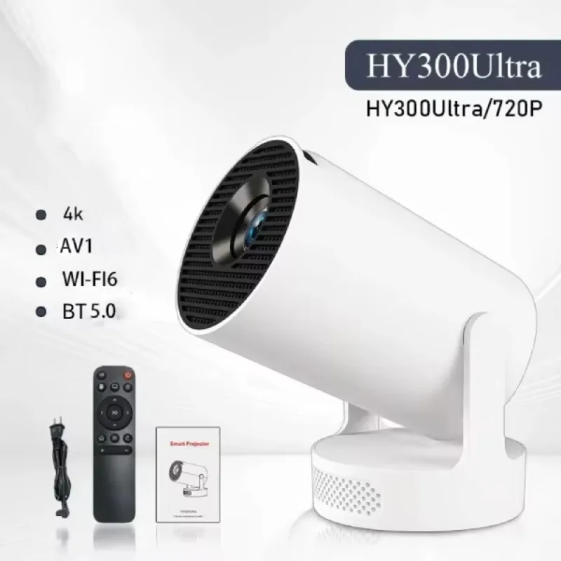Portable Mini LED Projector, 720P 4K Compatible, 180° Adjustable With WiFi 6 Bluetooth 5.0