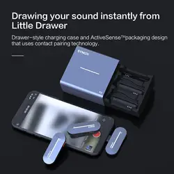 Synco P2SL P2ST Wireless Microphone for iPhone,Type-c Lavalier Microphone Portable Audio Video Recording Mini Mic Live Broadcast