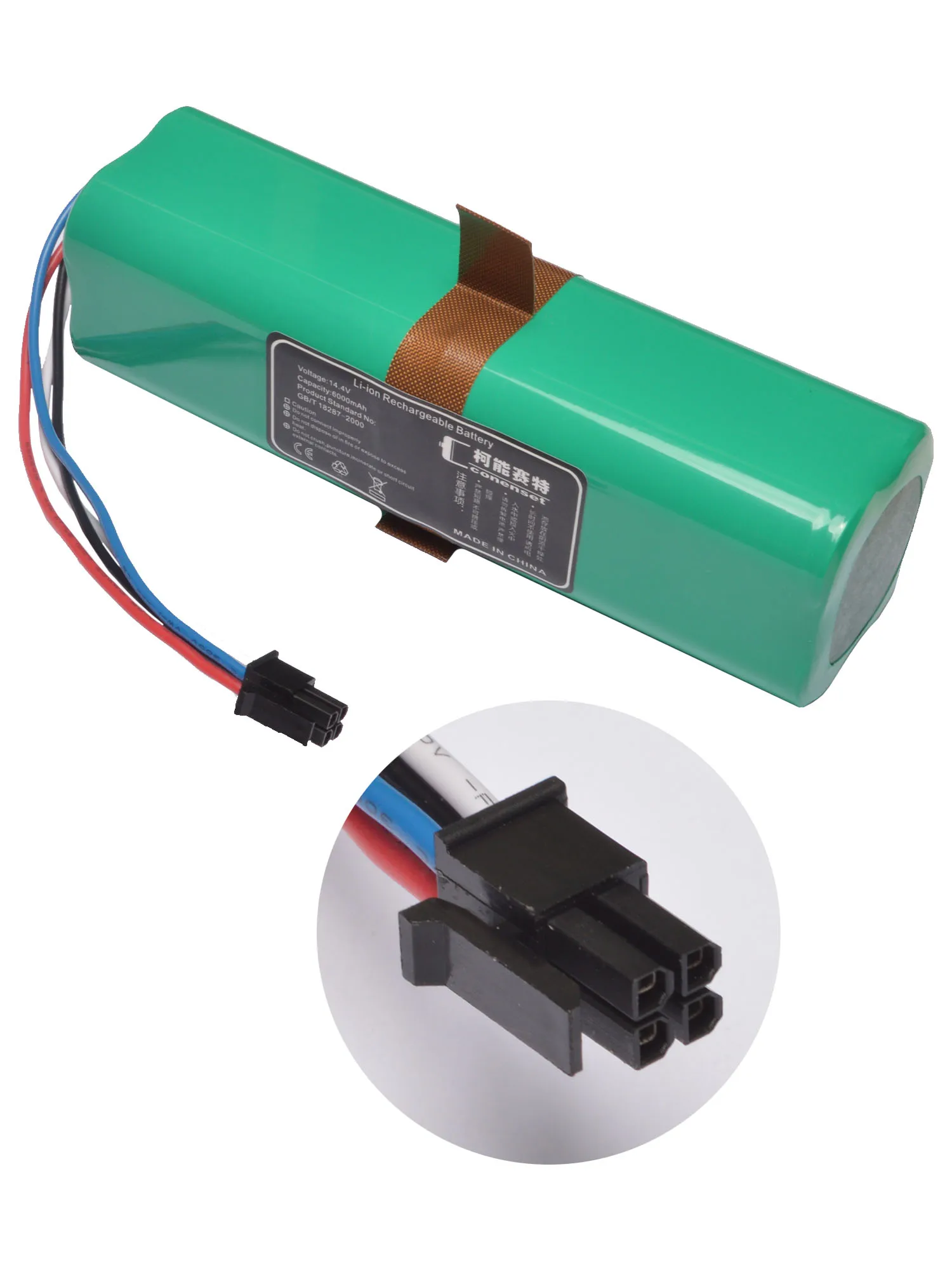 Batería de repuesto de 6000mAh y 14,4 V para Midea M7 M71 M7Pro M7young M7Max I10 W11 S8 S8 + piezas de accesorios de Robot aspirador