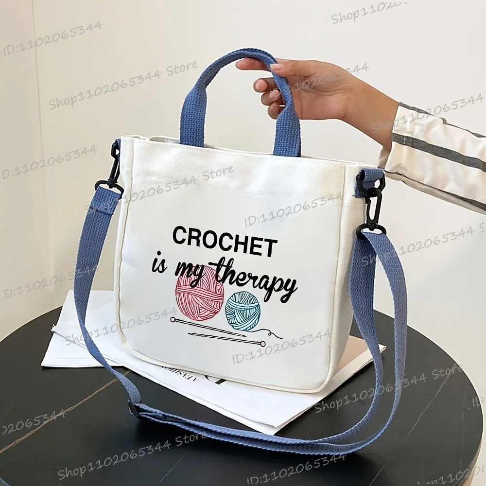 Women's Crochet Themed Crossbody Bag 